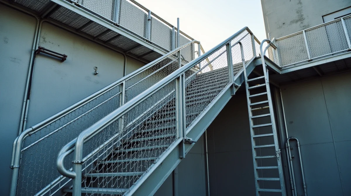 Quels secteurs sont concernés par l’installation permanente d’une échelle à crinoline ?