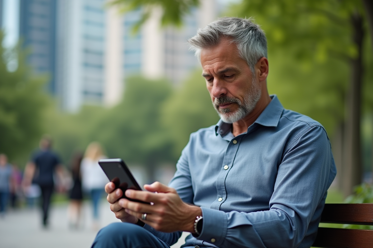 Homme vérifiant un tableau d