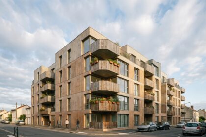 Façade d'un immeuble neuf à Nanterre avec balcons modernes et architecture contemporaine en 2026