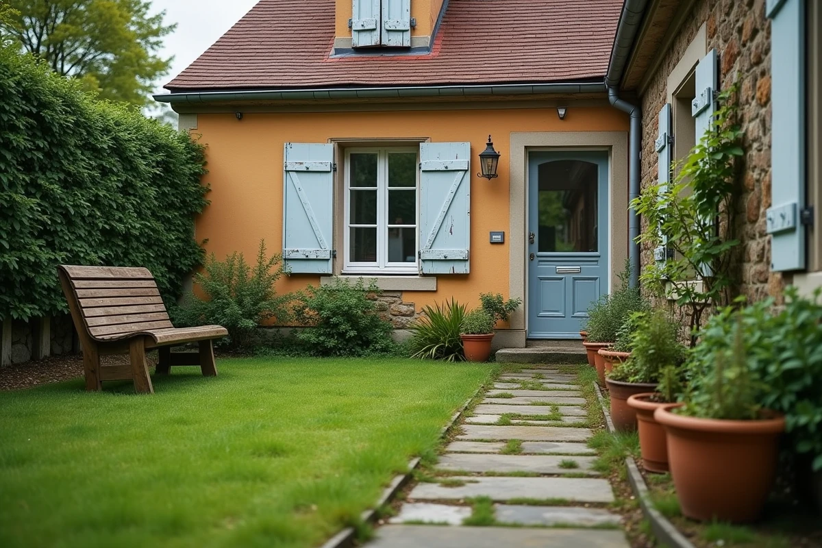 Jardin d'une maison vide à louer en zone tendue illustrant la difficulté de trouver une location abordable